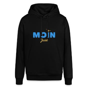 Nordsee Moin Juist - Stanley/Stella Unisex Hoodie SOUNDER - Schwarz - Vorne - Alina (178cm) & Michal (187cm)