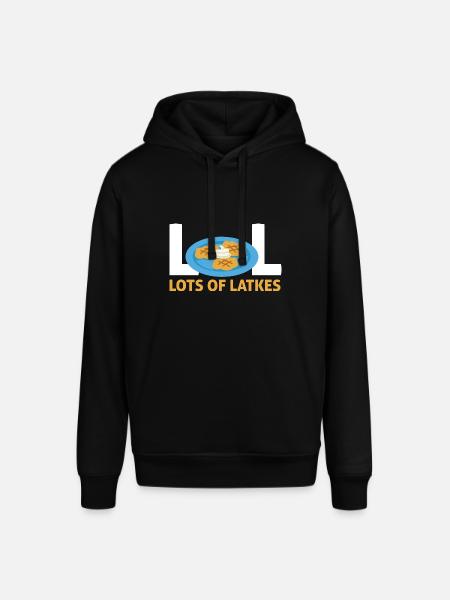 Jewish Happy Hanukkah Lot Of Latkes Costume - Stanley/Stella SOUNDER Unisex Hoodie - black