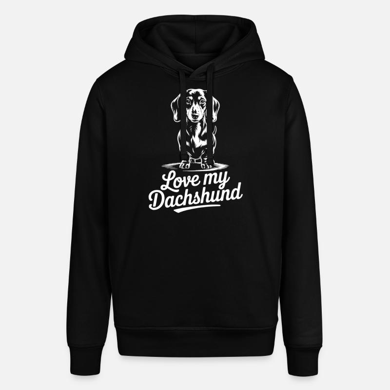 Motif de teckel préféré - Sweat à capuche SOUNDER Stanley/Stella Unisexe - noir
