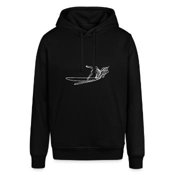 Surfen weiß - Stanley/Stella Unisex Hoodie SOUNDER - Schwarz - Vorne - Alina (178cm) & Michal (187cm)