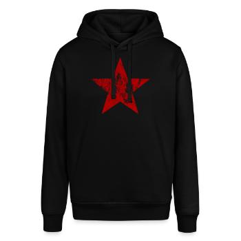 Star - Stanley/Stella SOUNDER Unisex Hoodie - black - Front - Alina (178cm) & Michal (187cm)