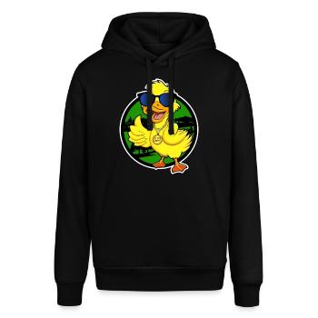 Consumer - Stanley/Stella SOUNDER Unisex Hoodie - black - Front - Alina (178cm) & Michal (187cm)