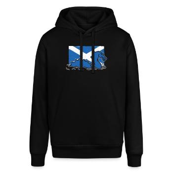 Loch Ness Nessie Monster Schottland - Stanley/Stella Unisex Hoodie SOUNDER - Schwarz - Vorne - Alina (178cm) & Michal (187cm)
