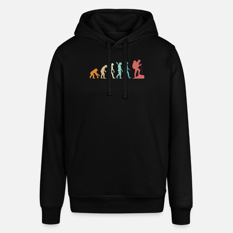 Evolution Hiking Mountain - Stanley/Stella Unisex Hoodie SOUNDER - Schwarz