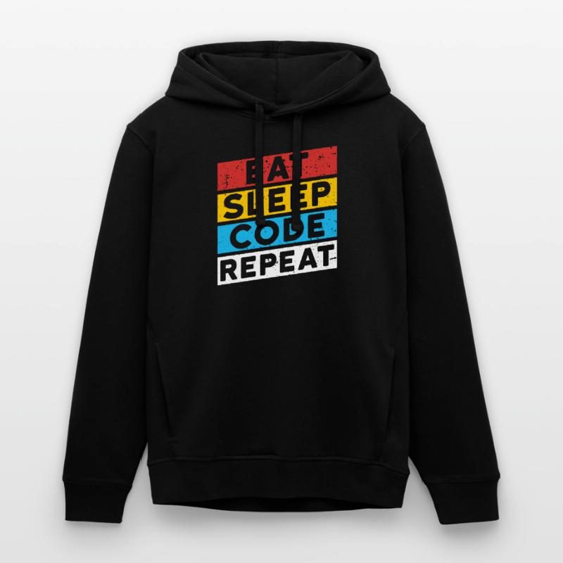 CODE CODER CODING Spruch | EAT SLEEP CODE REPEAT Stanley/Stella Unisex Hoodie SOUNDER