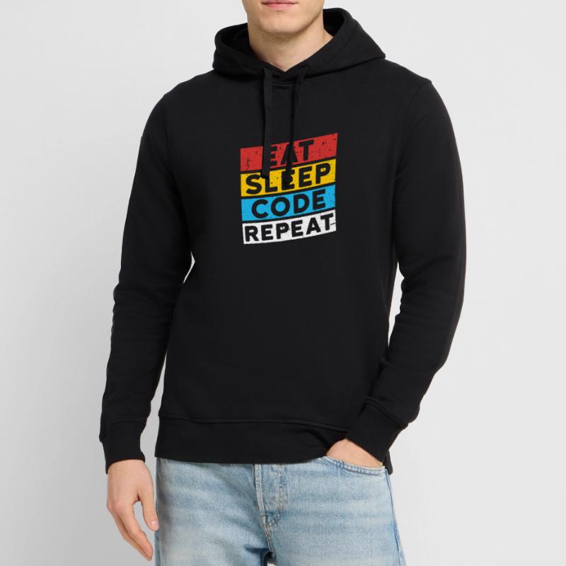 CODE CODER CODING Spruch | EAT SLEEP CODE REPEAT Stanley/Stella Unisex Hoodie SOUNDER