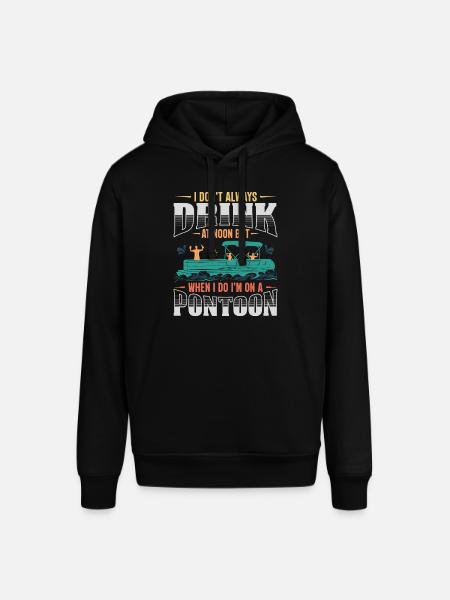 Lustiges Ponton-Trinkboot-Geschenk - Stanley/Stella Unisex Hoodie SOUNDER - Schwarz
