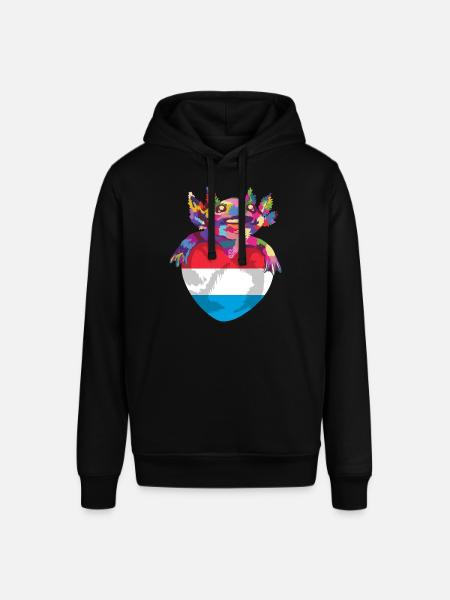 Luxembourg Flag Luxembourg flag Home - Stanley/Stella SOUNDER Unisex Hoodie - black