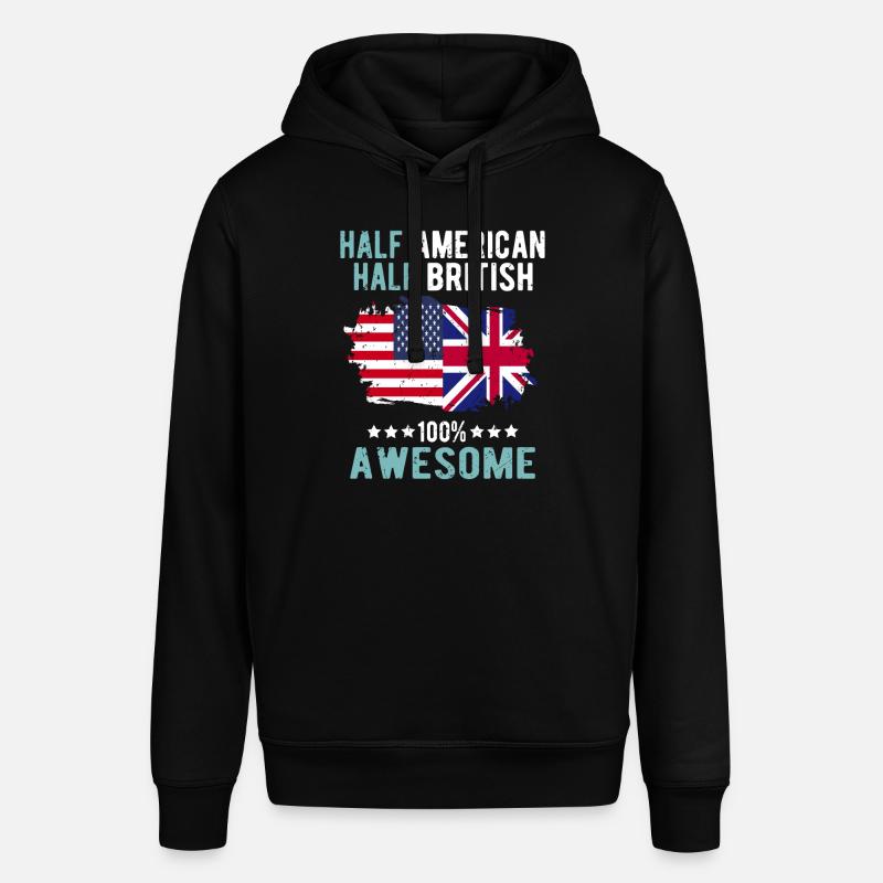 Moitié américain moitié britannique - Sweat à capuche SOUNDER Stanley/Stella Unisexe - noir
