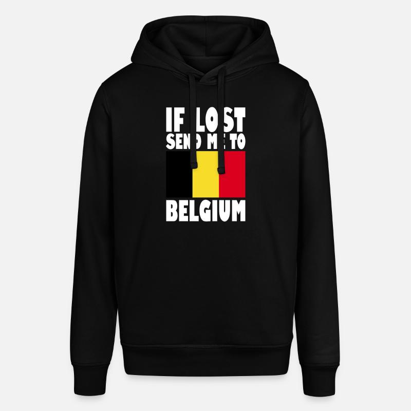 Drapeau de la Belgique - Sweat à capuche SOUNDER Stanley/Stella Unisexe - noir