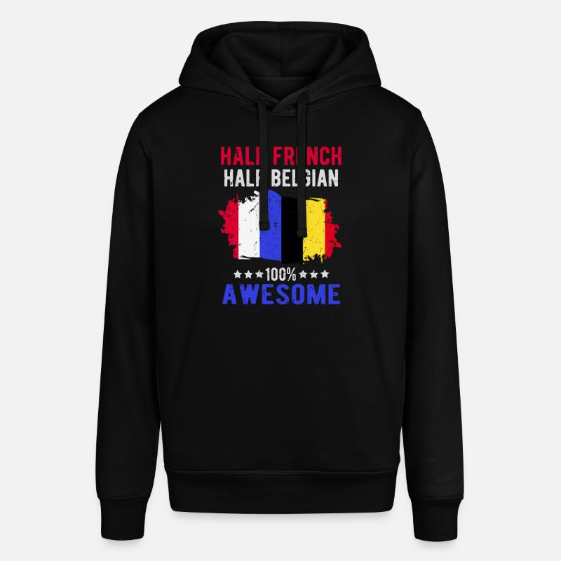 Moitié Français moitié belge - Sweat à capuche SOUNDER Stanley/Stella Unisexe - noir