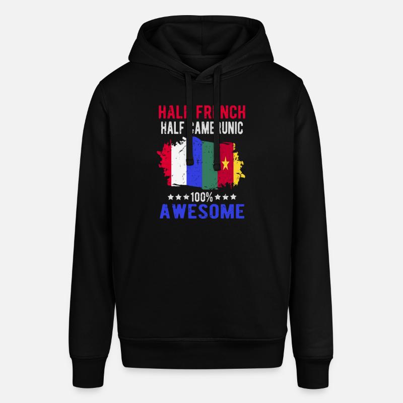 Moitié Français moitié camerounais - Sweat à capuche SOUNDER Stanley/Stella Unisexe - noir