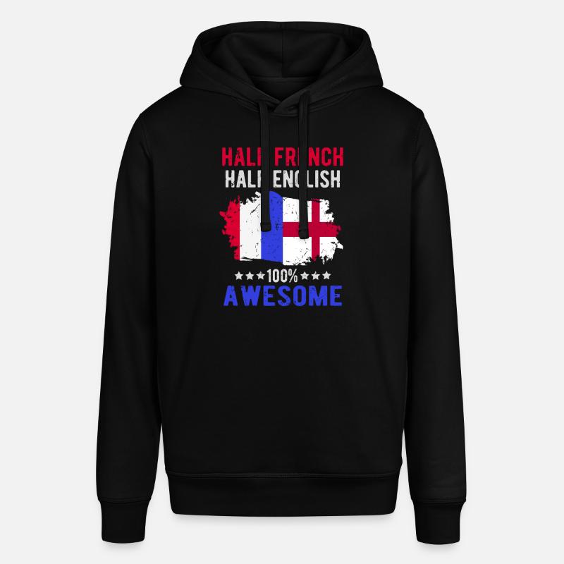 Moitié Français moitié anglais - Sweat à capuche SOUNDER Stanley/Stella Unisexe - noir