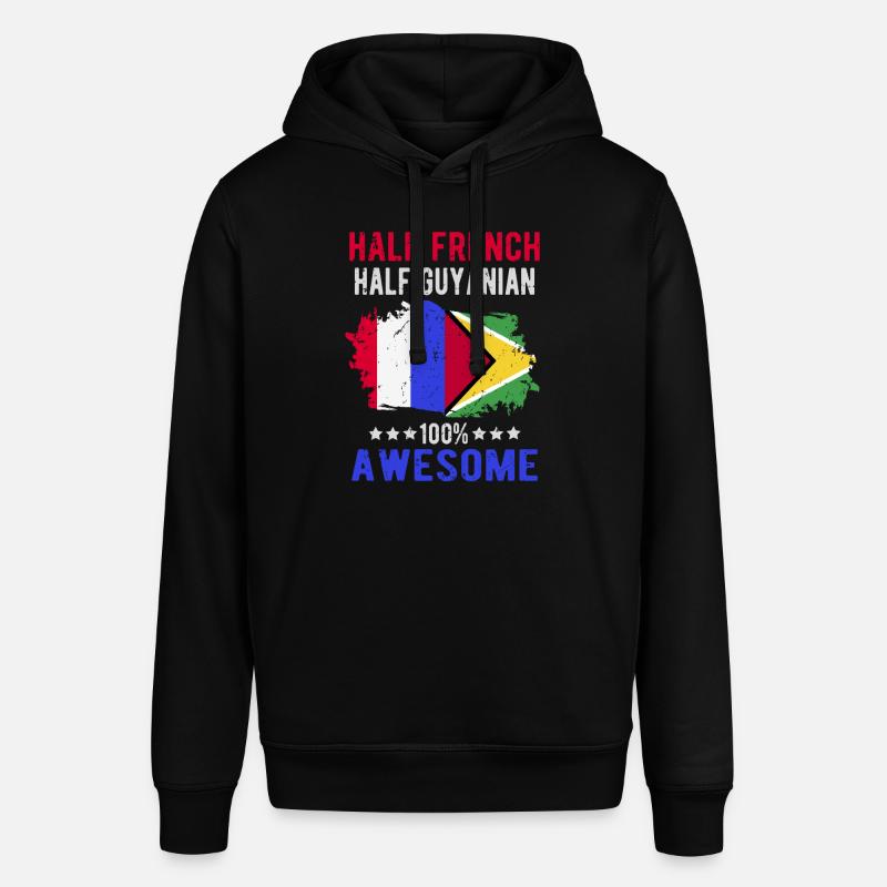 Moitié Français moitié guyanais - Sweat à capuche SOUNDER Stanley/Stella Unisexe - noir