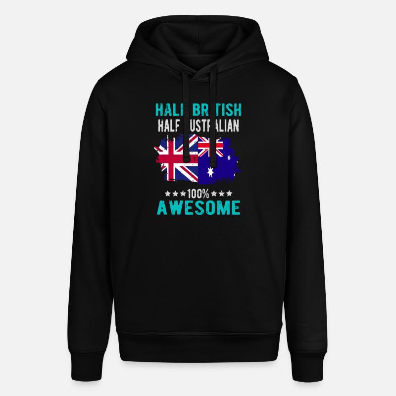 Moitié britannique moitié australien - Sweat à capuche SOUNDER Stanley/Stella Unisexe - noir