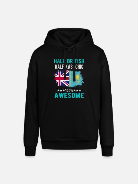 Half British Half Kazakh - Stanley/Stella SOUNDER Unisex Hoodie - black