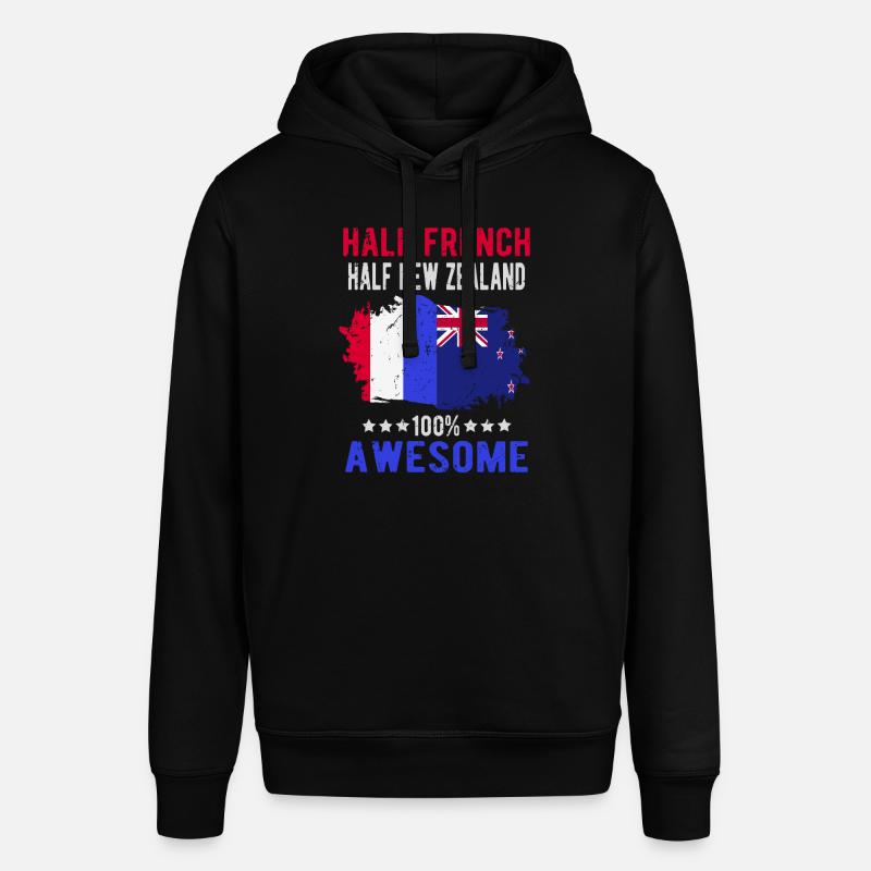 Moitié Français moitié Néo-Zélandais - Sweat à capuche SOUNDER Stanley/Stella Unisexe - noir