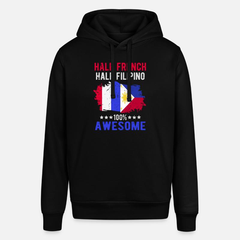 Moitié Français moitié philippin - Sweat à capuche SOUNDER Stanley/Stella Unisexe - noir
