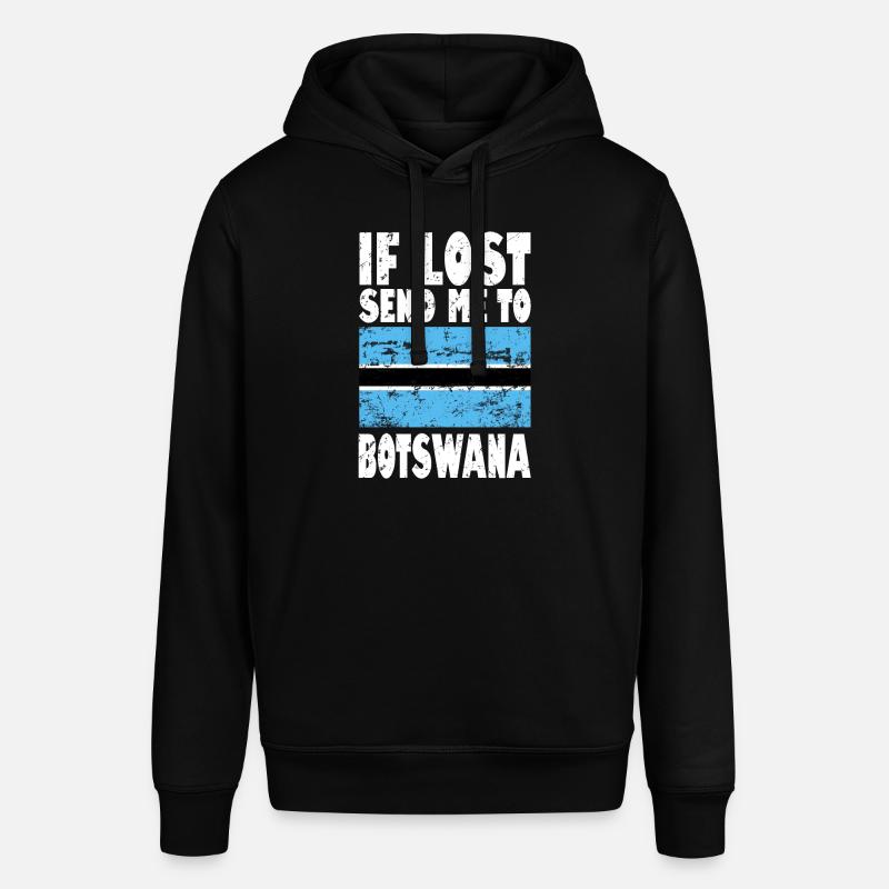 Drapeau du Botswana - Sweat à capuche SOUNDER Stanley/Stella Unisexe - noir