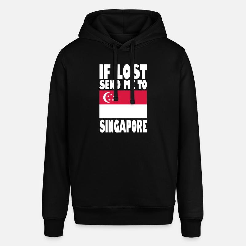 Drapeau de Singapour - Sweat à capuche SOUNDER Stanley/Stella Unisexe - noir
