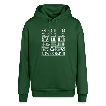 Stahlbauer Beruf Spruch lustig Metallbauer - Stanley/Stella Unisex Hoodie SOUNDER - Flaschengrün - Vorne - Alina (178cm) & Michal (187cm)