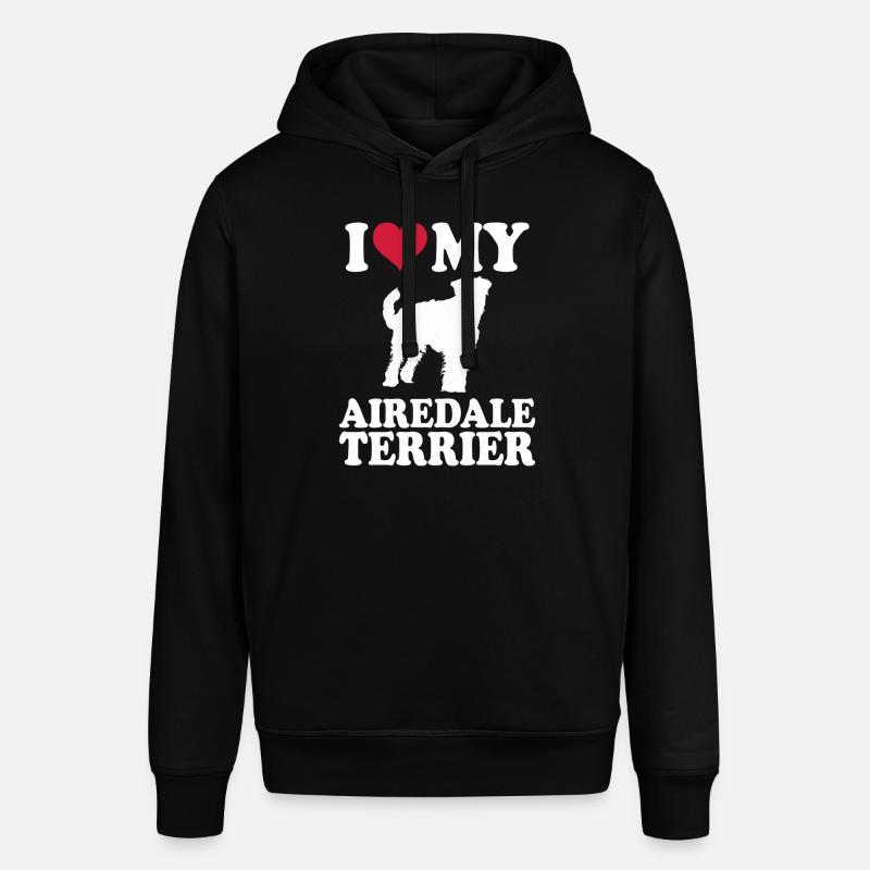 Airedale Terrier Gift Chiens - Sweat à capuche SOUNDER Stanley/Stella Unisexe - noir