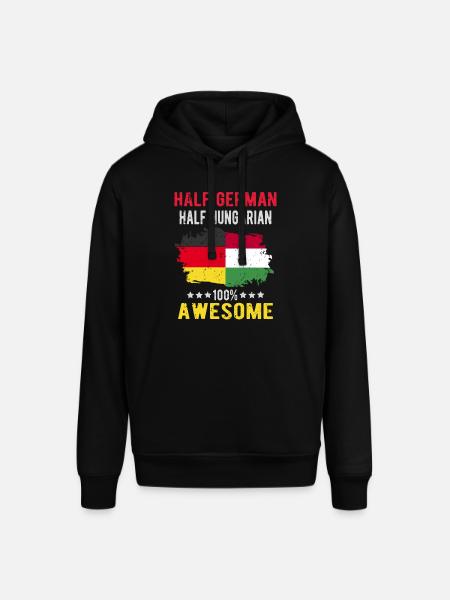Half German Half Hungarian - Stanley/Stella SOUNDER Unisex Hoodie - black