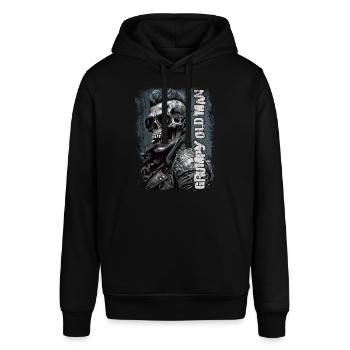 Grumpy old man - Stanley/Stella Unisex Hoodie SOUNDER - Schwarz - Vorne - Alina (178cm) & Michal (187cm)