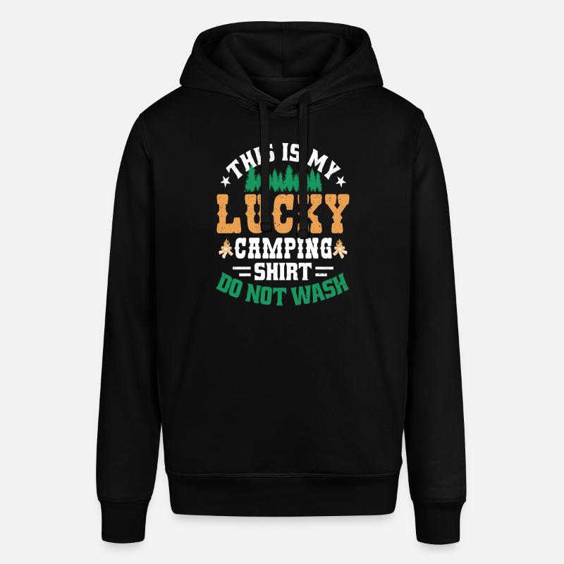 C’est mon bonheur-camping-design - Sweat à capuche SOUNDER Stanley/Stella Unisexe - noir