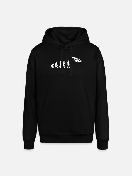 Airplane Heartbeat - Stanley/Stella SOUNDER Unisex Hoodie - black