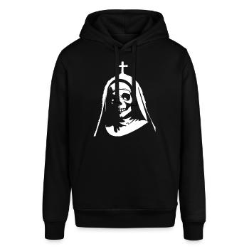 Invoke the Supernatural Captivating Horror Nun, S - Stanley/Stella SOUNDER Unisex Hoodie - black - Front - Alina (178cm) & Michal (187cm)