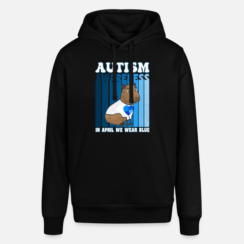 Capybara Sensibilisation à l’autisme - Sweat à capuche SOUNDER Stanley/Stella Unisexe - noir