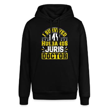 Doctorate Degree great - Stanley/Stella SOUNDER Unisex Hoodie - black - Front - Alina (178cm) & Michal (187cm)