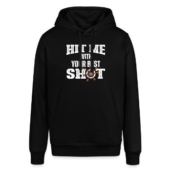 Archery Bogenschießen Bogen - Stanley/Stella Unisex Hoodie SOUNDER - Schwarz - Vorne - Alina (178cm) & Michal (187cm)