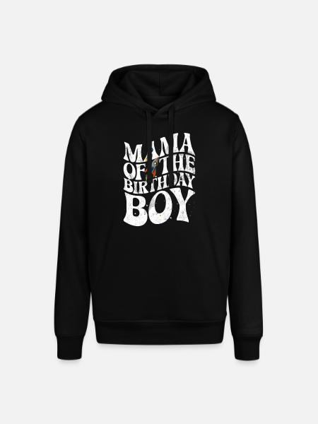Birthday Girl's Mother Space Astronauts - Stanley/Stella SOUNDER Unisex Hoodie - black
