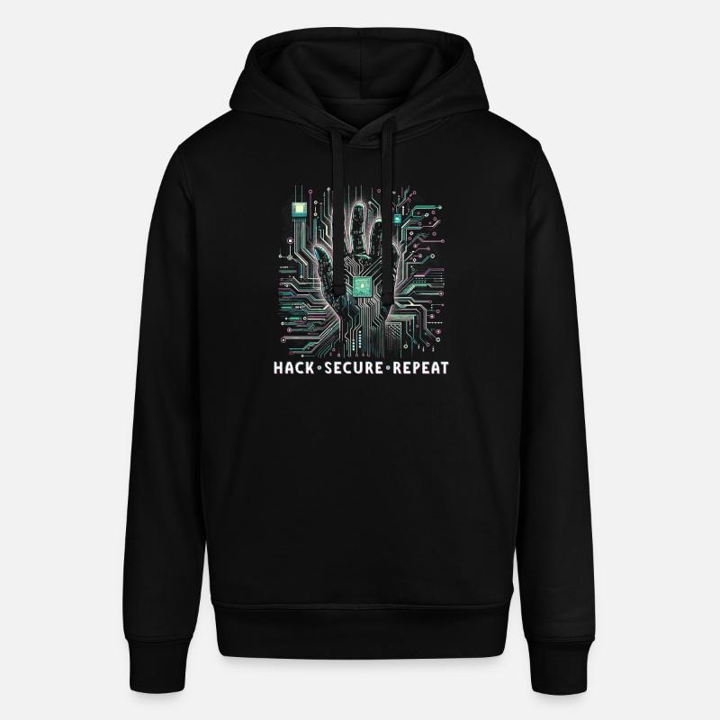 Penetrationstester Hack Secure Repeat - Stanley/Stella Unisex Hoodie SOUNDER - Schwarz