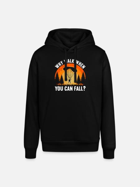 Parachute Fire Camp -Junkie -Parachutist - Stanley/Stella SOUNDER Unisex Hoodie - black