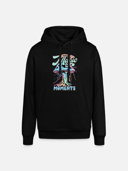 Mushroom Pickers Mushroom Growers Mushroom Magic Moments - Stanley/Stella SOUNDER Unisex Hoodie - black