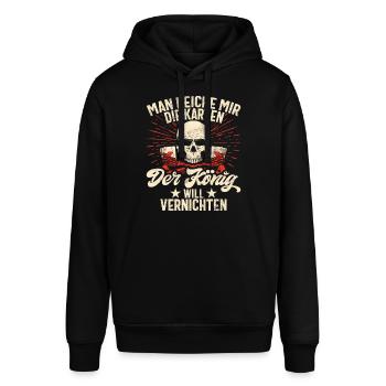 Schafkopf Kartenspiel Schafkopfer Österreich - Stanley/Stella Unisex Hoodie SOUNDER - Schwarz - Vorne - Alina (178cm) & Michal (187cm)