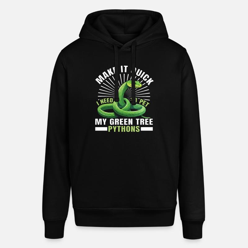 Green Tree Python - Stanley/Stella SOUNDER Unisex Hoodie - black