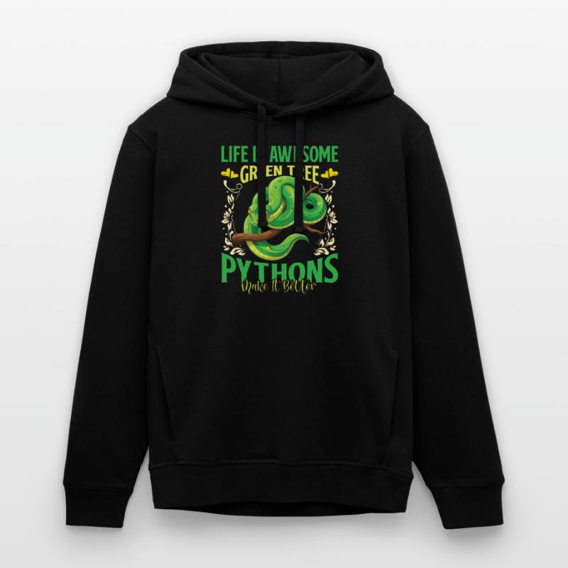 Green Tree Python Stanley/Stella SOUNDER Unisex Hoodie