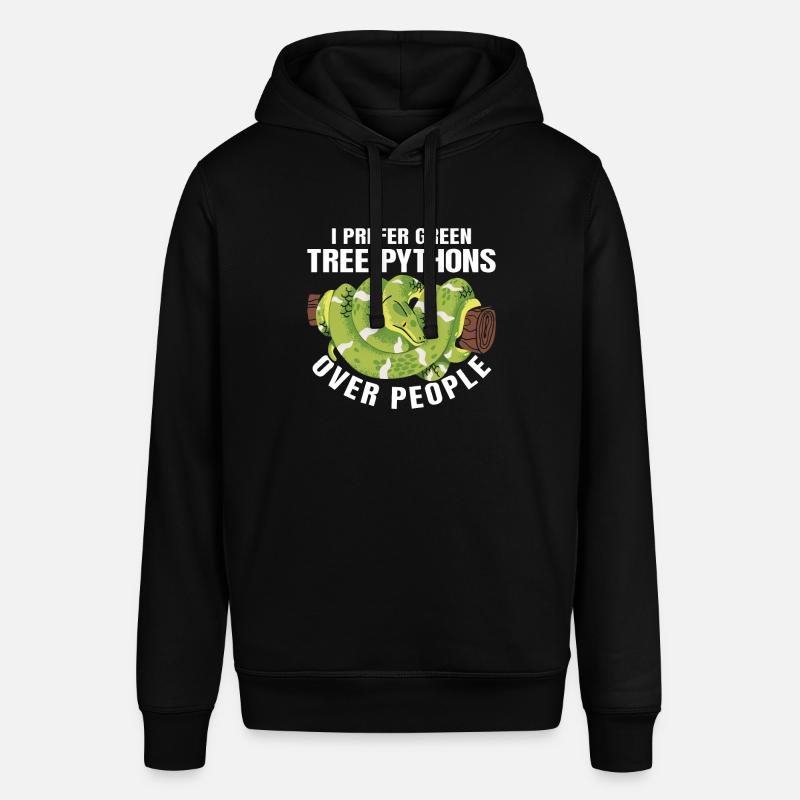 Green Tree Python - Stanley/Stella SOUNDER Unisex Hoodie - black