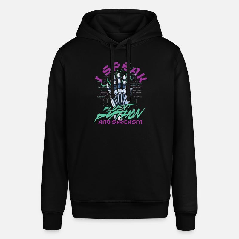 Computerlinguist Fluent Python And Sarcasm - Stanley/Stella Unisex Hoodie SOUNDER - Schwarz