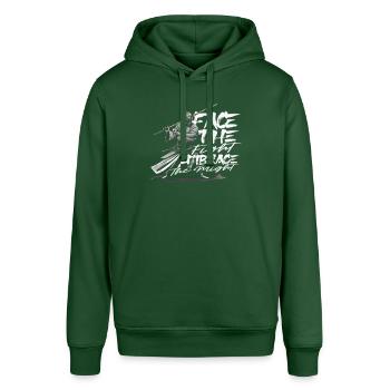 Kendo Arts Martiaux Japonais - Sweat à capuche SOUNDER Stanley/Stella Unisexe - vert bouteille - Devant - Alina (178cm) & Michal (187cm)