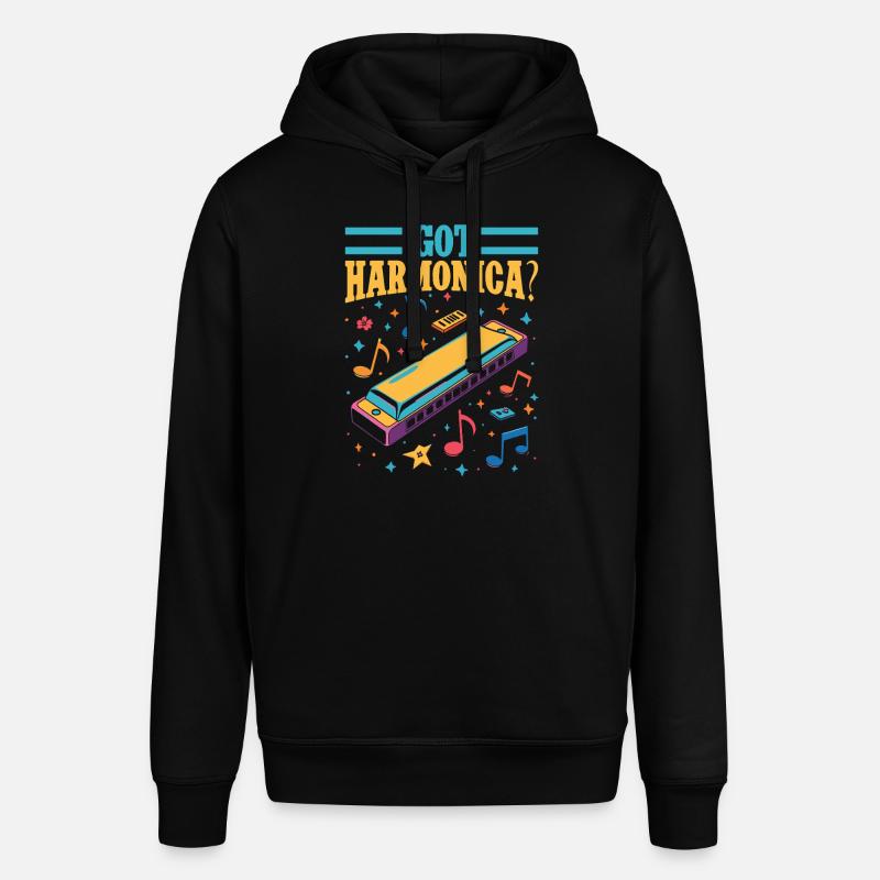 Funny Harmonica Player Got Harmonica - Stanley/Stella Unisex Hoodie SOUNDER - Schwarz