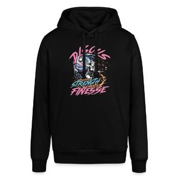 Discus throw - Stanley/Stella SOUNDER Unisex Hoodie - black - Front - Alina (178cm) & Michal (187cm)