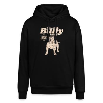 American Bully Hunde Hundebesitzer Geschenk - Stanley/Stella Unisex Hoodie SOUNDER - Schwarz - Vorne - Alina (178cm) & Michal (187cm)