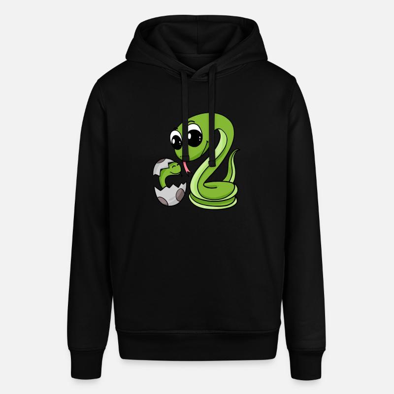 Serpent avec bébé serpent - Sweat à capuche SOUNDER Stanley/Stella Unisexe - noir