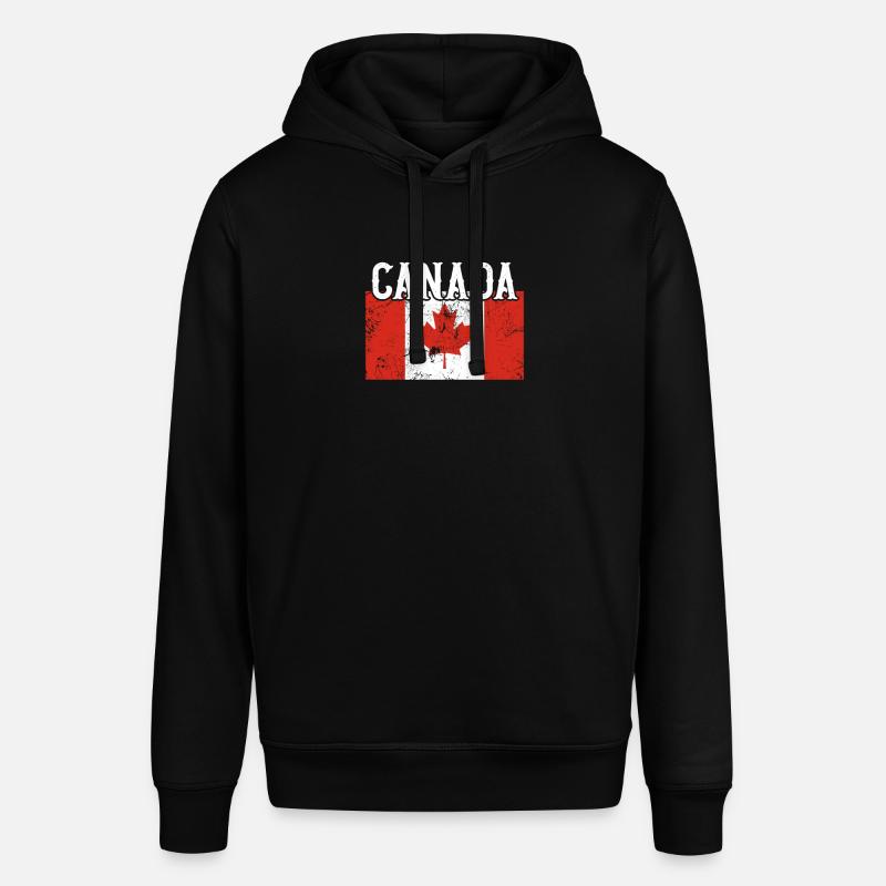 Drapeau du Canada - Sweat à capuche SOUNDER Stanley/Stella Unisexe - noir