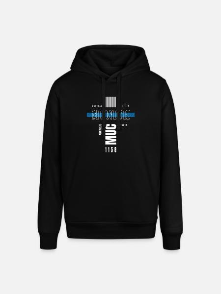 Munich Bavière Munich Bavière Capitale - Sweat à capuche SOUNDER Stanley/Stella Unisexe - noir